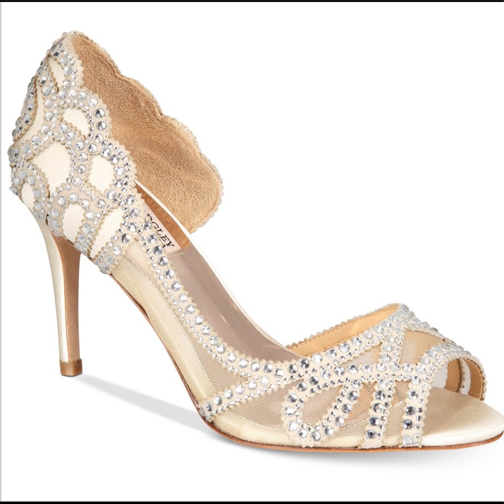 Badgley Mischka Marla Peep-toe Heels BRAND NEW!